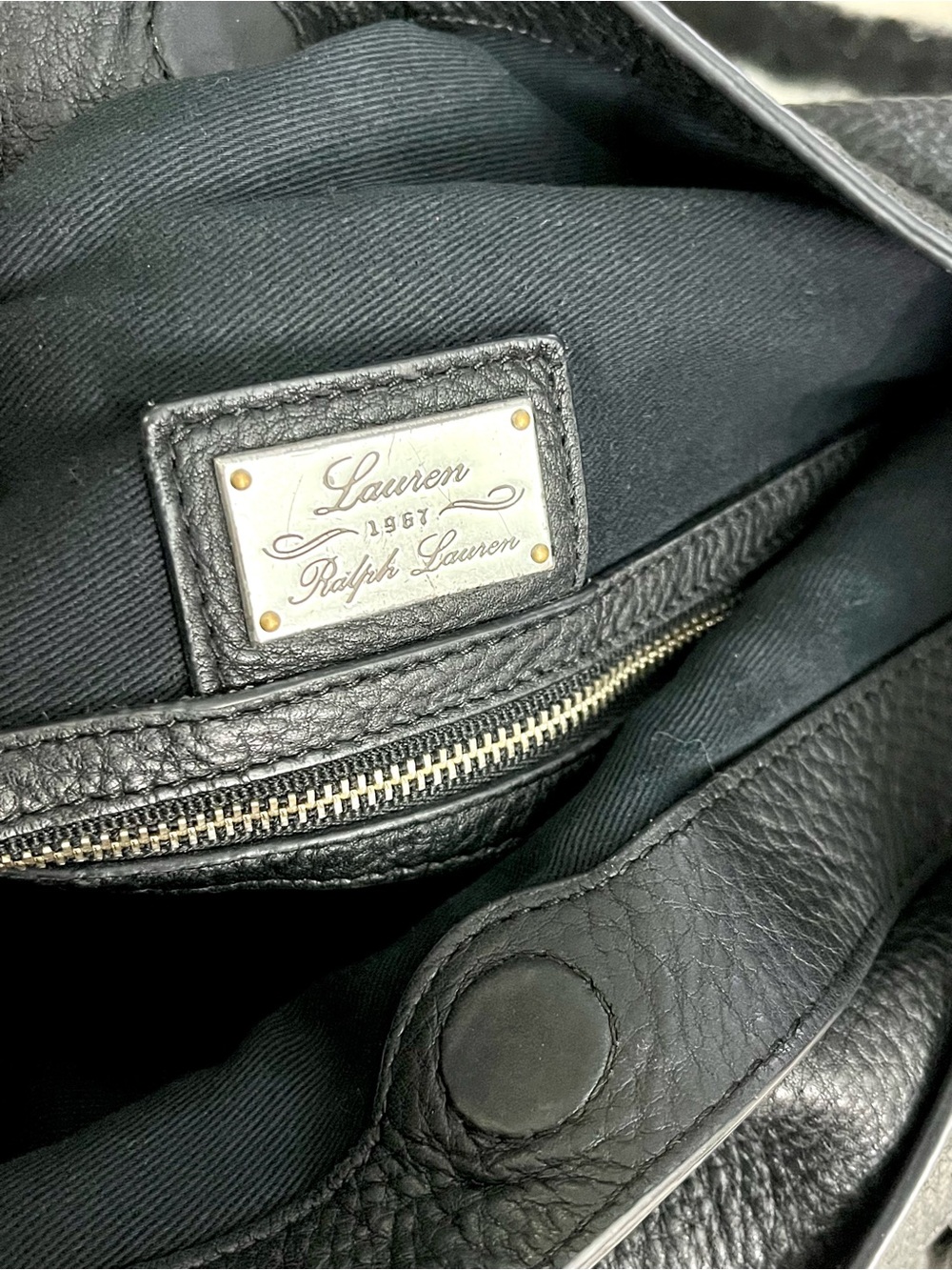 Ralph Lauren Genuine Leather Hobo Shoulder Bag💫 - Picture 7 of 9